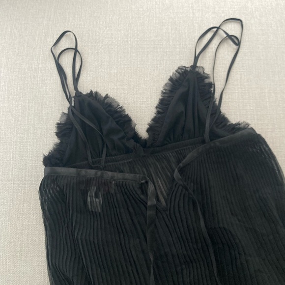 Bluemarine y2k fuzzy black mesh lingerie - Picture 10 of 11